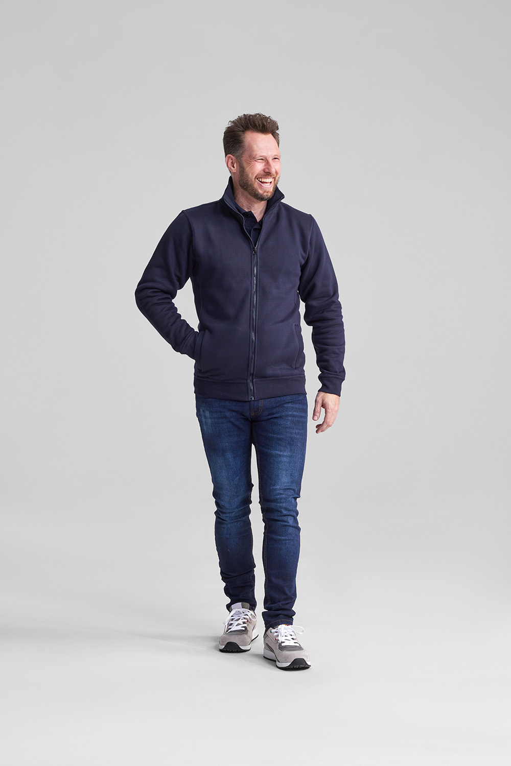 Sunray vest met staande kraag