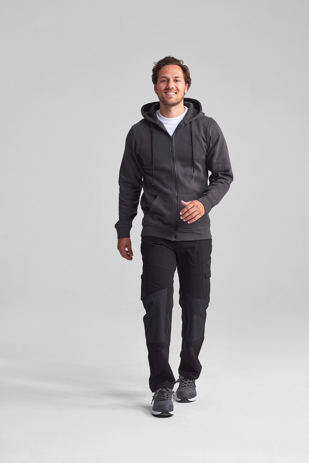 Sweeny Hooded Sweater met Rits